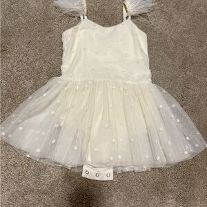 Noralee kids tutu dress cream